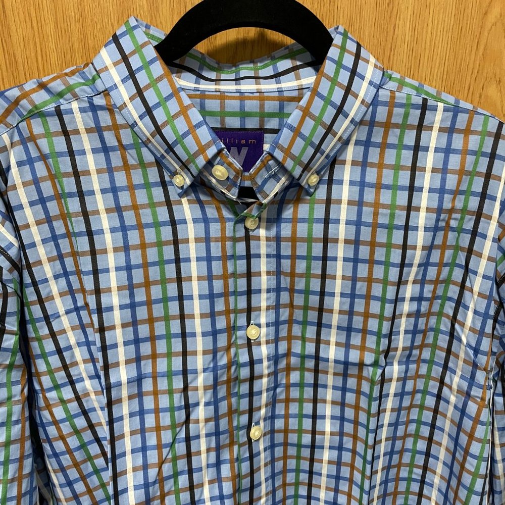 William Casual Button Down Shirt XL 2000s Vintage